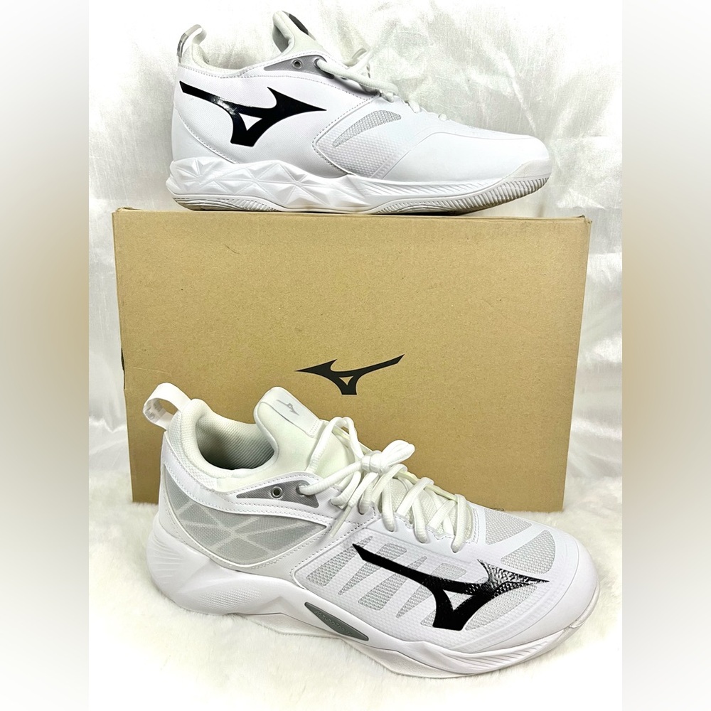 Men’s Mizuno Enerzy Wave Dimension Volleyball Indoor Court Shoes White